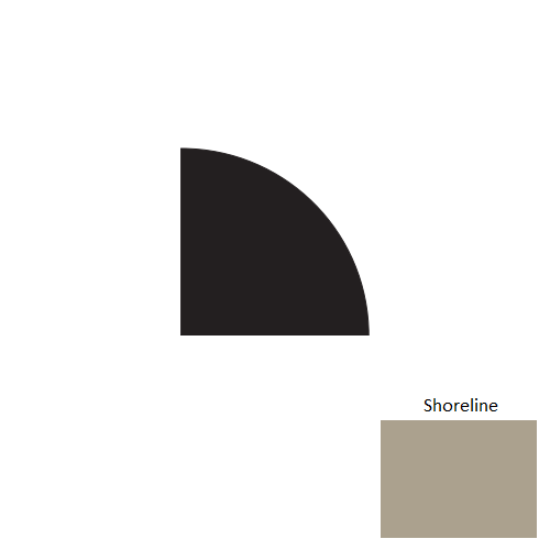 Johnsonite Shoreline Rubber Millwork Quarter Round Trim