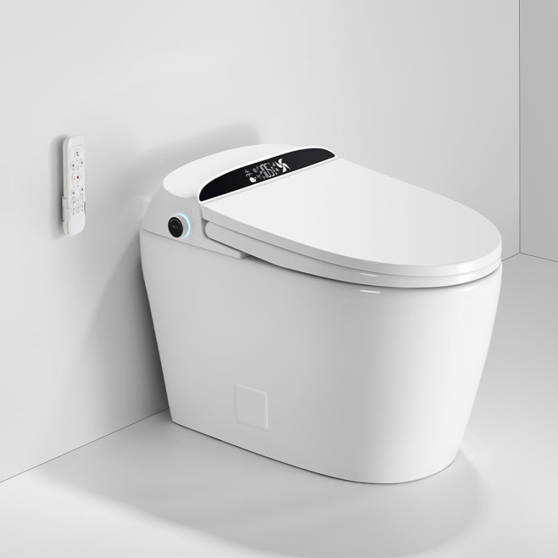 White 1.28 Gpf Elongated Smart Toilet