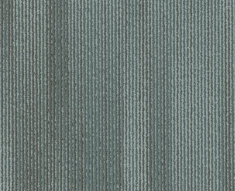 Iridescent Light Illuminate Gray / Green Nylon Carpet Tile - Pattern - 18" x 36"