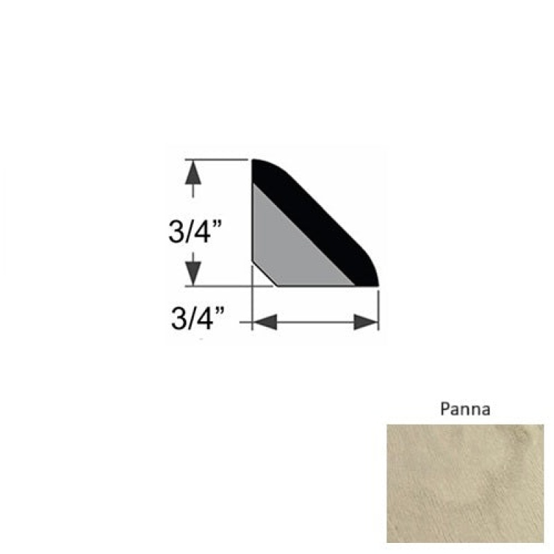 Verano Panna Hardwood Moulding / Trim - 96" X 3/4" Angled Base - Urethane