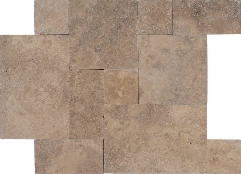 Classic Travertine Versailles Pattern - Tumbled - Various Sizes