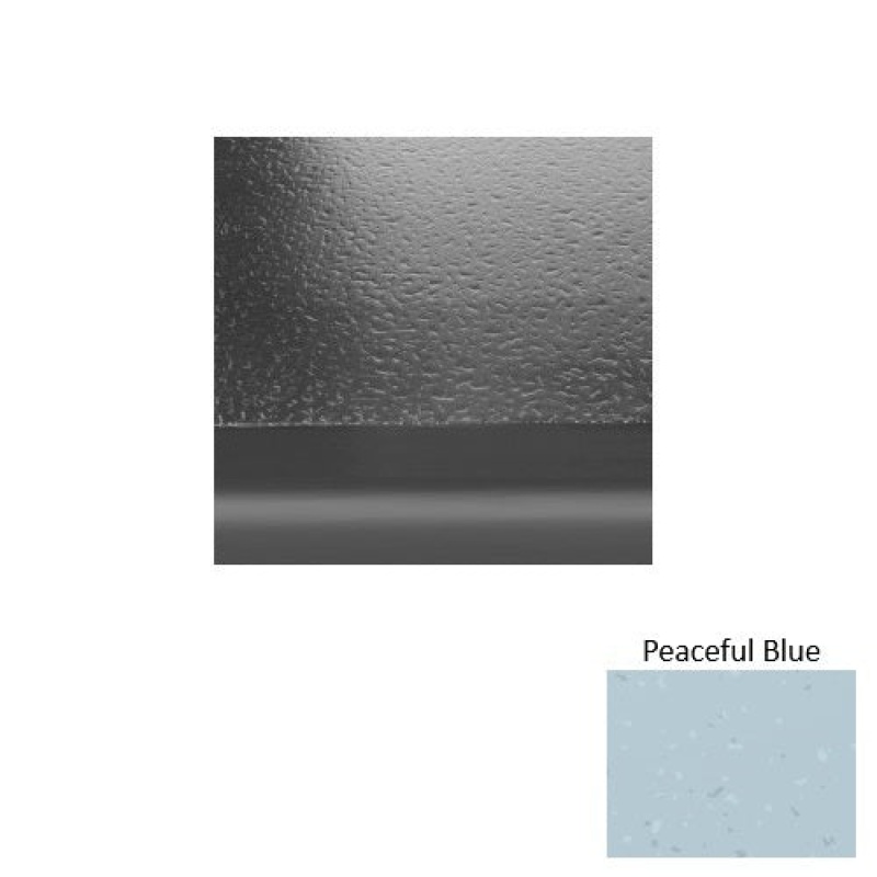 Roppe Symmetry 95 Peaceful Blue Hammered Rubber Stair Tread with Riser