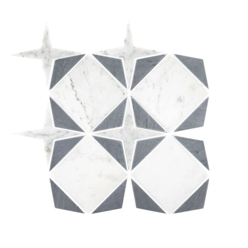 Essentials By Jeffrey Court White Marble Mosaic - Diamond - Polished