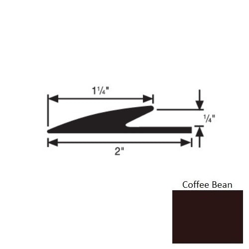 Flextones Coffee Bean Vinyl Transition Edge Guard