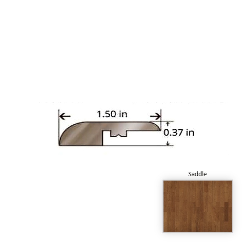 American Traditional Classics Engineered White Oak Saddle Hardwood Moulding / Trim - 84.25" Reducer - Smooth Glaze Tek