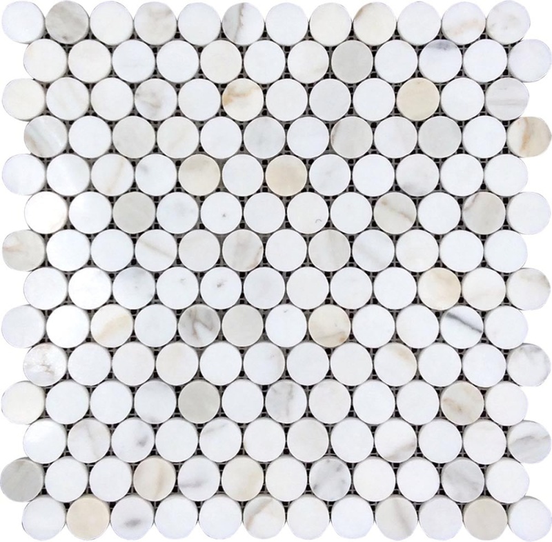 Tuscany Calacatta Gold Marble Mosaic - Maremma - Polished