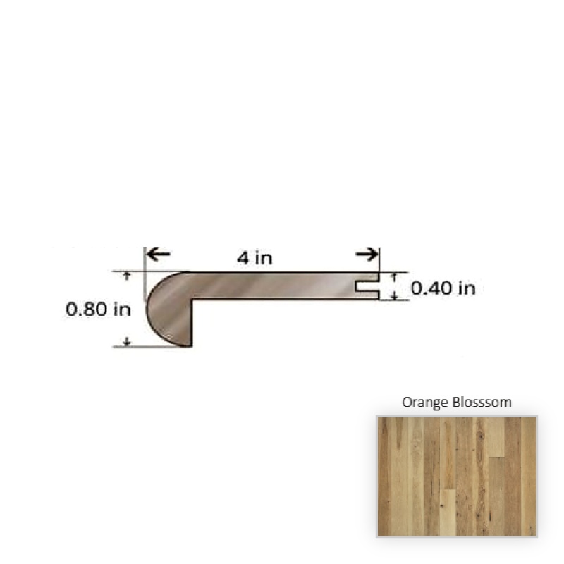 True Hickory Orange Blossom Stair Nose