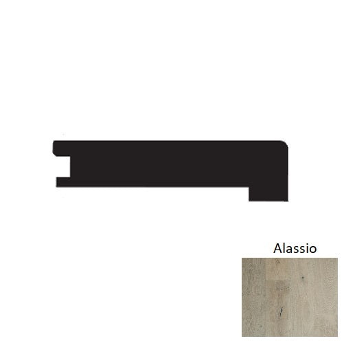 Mediterranean Alassio Hardwood Moulding / Trim - 3" X 90" Square Flush Stair Nose - Wire Brushed