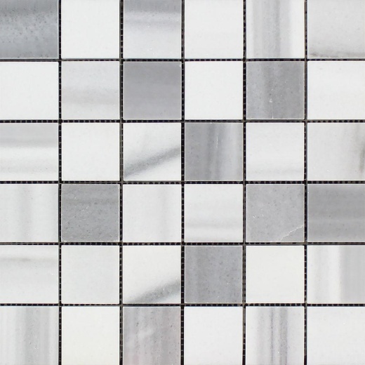 Marmara Striato Marble Mosaic - 2" X 2" - Polished, Per Pack: 20 Sheets
