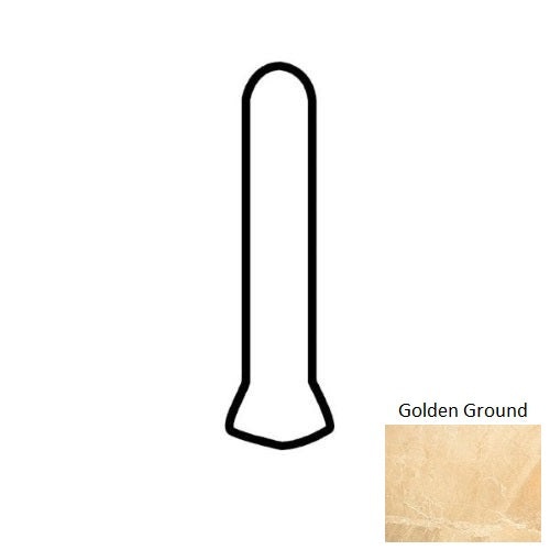 Ayers Rock Golden Ground Porcelain Floor & Wall Trim - 1" X 6" Cove Base Outcorner - Matte