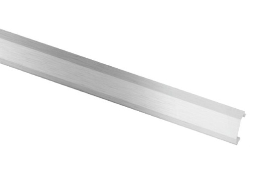 Diadec K Metal Tile Edging Trim - Brushed Chrome Anodized Aluminum - 1/4" X 98 1/2"