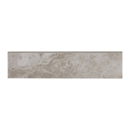 Archaia Atlas Gray Porcelain Floor & Wall Trim - 3" X 13" Bullnose - Matte, Per Pack: 5 Pcs