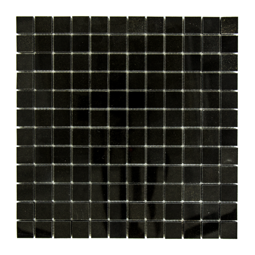 Absolute Black Granite Mosaic - 1" X 1" - Polished, Per Pack: 20 Sheets