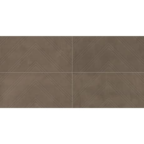 Chord Baritone Brown Porcelain Tile - 12" x 24"