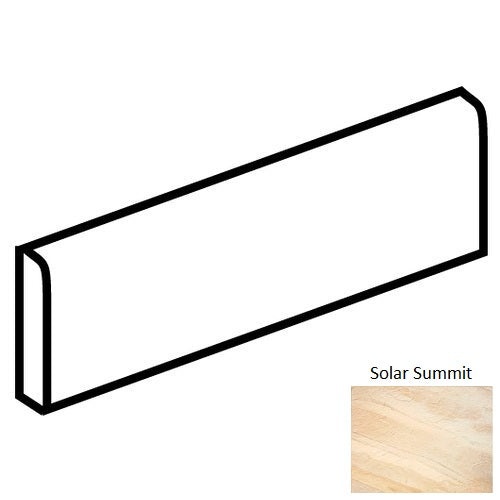 Ayers Rock Solar Summit Porcelain Floor & Wall Trim - 3" X 13" Bullnose - Matte, Per Pack: 5 Pcs
