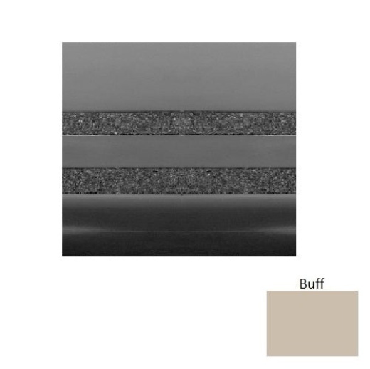 Solid 51 Buff Light Duty With Two 3/4 Inch Strips Rubber (Rd) With ...