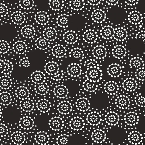 Kintsugi Stare Black Japan Porcelain Tile - Polished - 8" X 8"