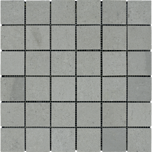 Tao Gray Marble Mosaic - 2" X 2" - Polished, Per Pack: 20 Sheets