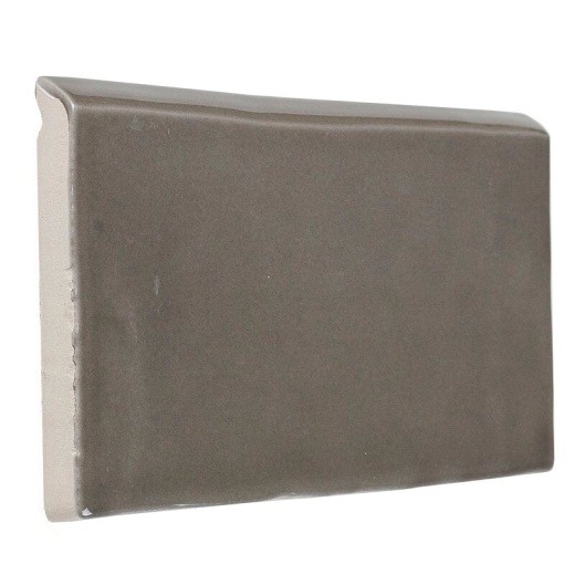 Artigiano Venice Statue Ceramic Wall Trim - 3" X 6" Bullnose - Glossy, Per Pack: 5 Pcs