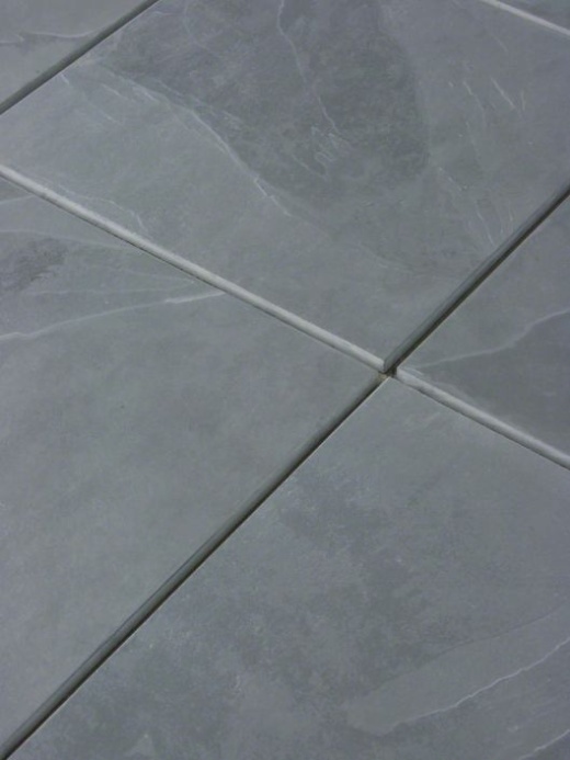 Montauk Blue Slate Tile - Brushed 24" X 24", Per Box: 20 Sqft