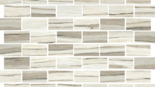 Zebrino Classico Porcelain Mosaic - 1" X 2" Stacked - Honed, Per Pack: 5 Sheets