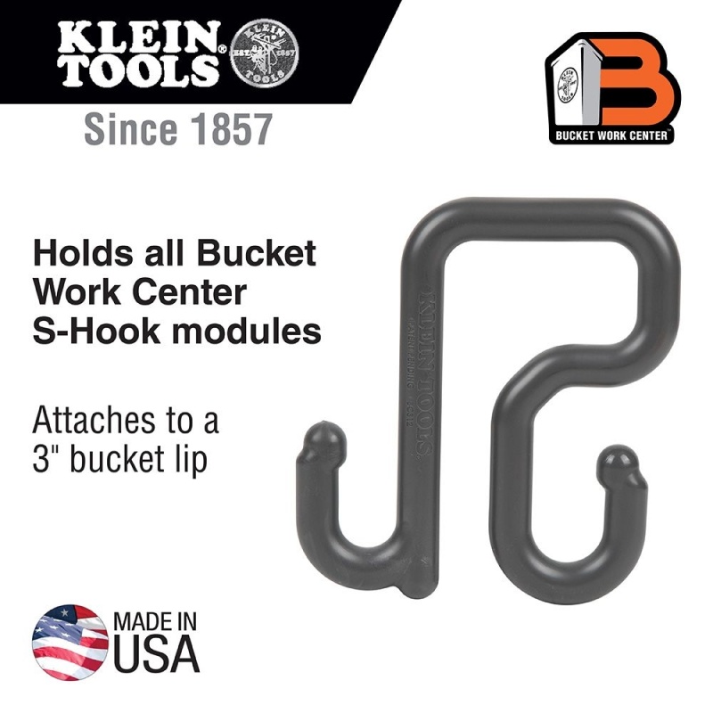 Klein 3-Inch Utility Bucket S-Hook