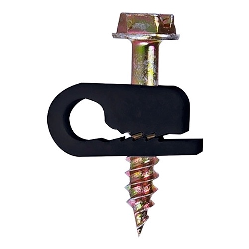 Vericom 3Mm Cable Clip, Black - 100Pc