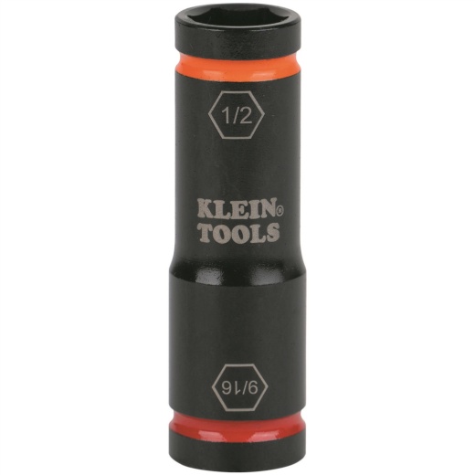 Klein Flip Impact Socket - 9/16In X 1/2In