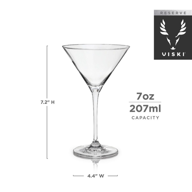 Viski Reserve Milo Crystal Martini European Crafted Cocktail