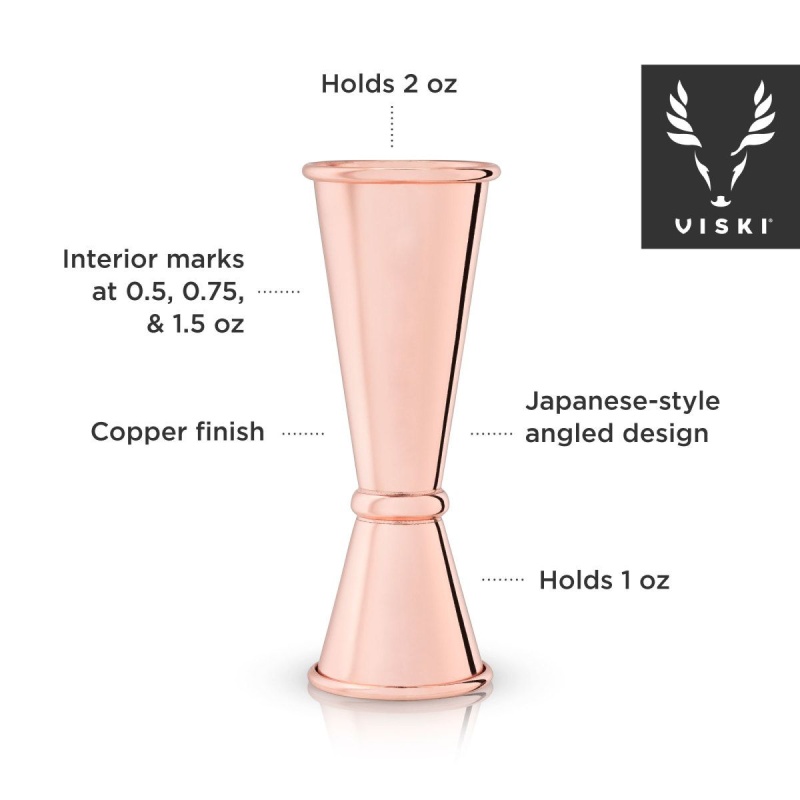 Viski Canterbury Jigger - Copper