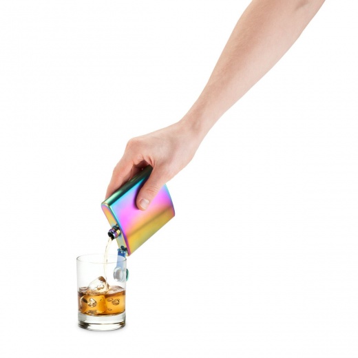 Mirage Iridescent Stainless Steel Flask Blush