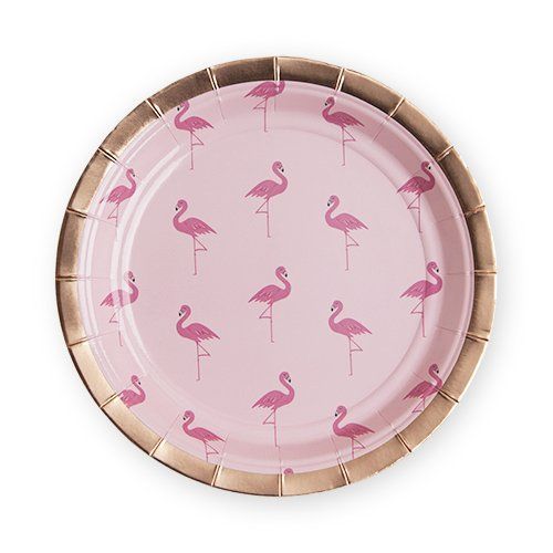 Flamingle Appetizer Plate - Cakewalk Party Supplies
