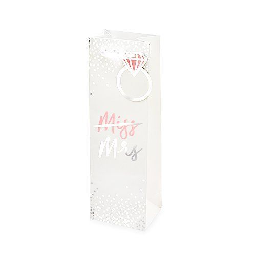 Miss To Mrs Single-Bottle Wine Bag By Cakewalk