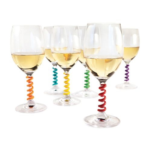 Spring Silicone Wine Charms