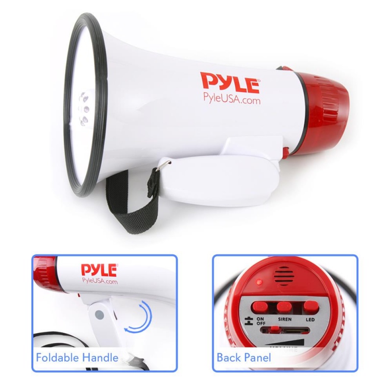 Pyle Pro 30 Watt Megaphone With Siren
