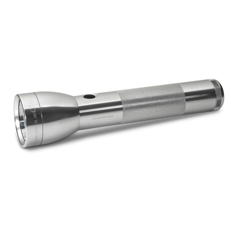 Maglite Led 2-Cell D Flashlight, Silver, Gift Box