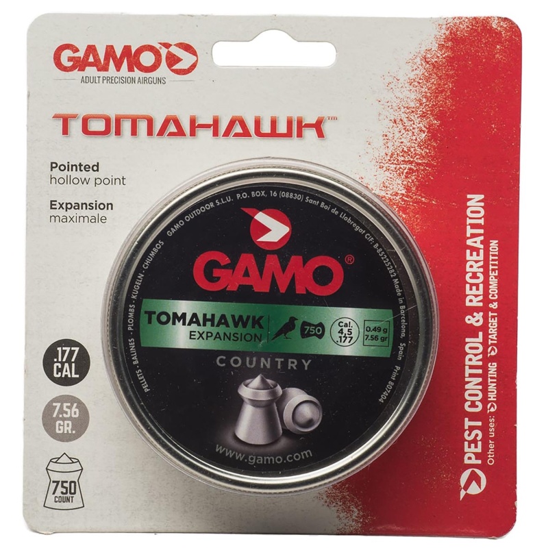 Gamo .177Cal Pointed Hollow Point Lead Pellets – 7.56 Grain (750 Count)