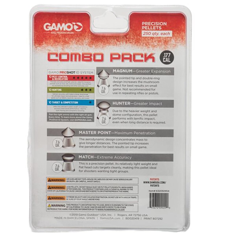 Gamo .177Cal Assorted Pellet Combo Pack (1000 Count)