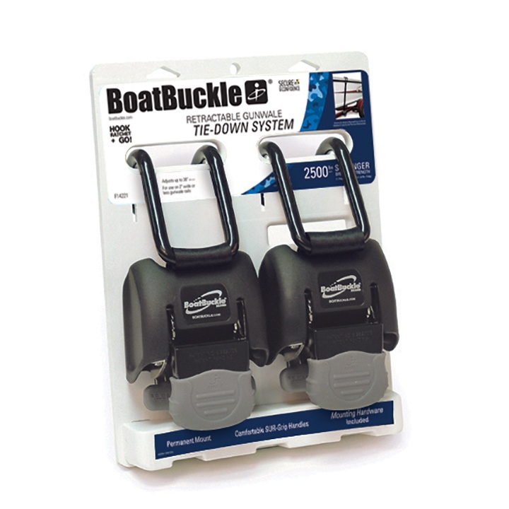 Boatbuckle Retractable Gunwale Tie Down