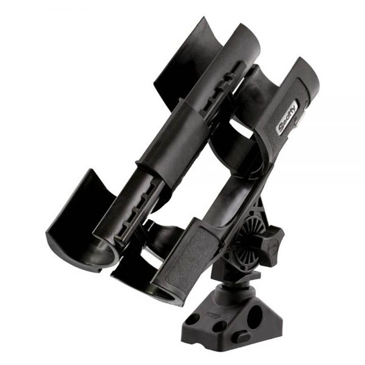Scotty Orca Rod Holder With Locking Combination Side/Deck Mount, Black