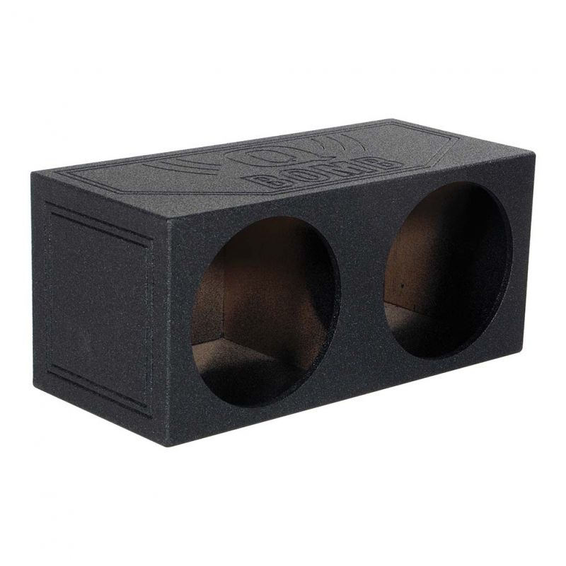 QPower QHD212VSQ Empty Woofer Box Dual 12" MDF Vented Bass Box Square