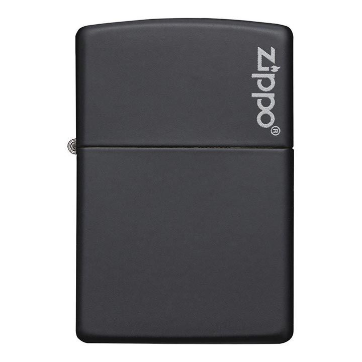 Zippo Windproof Lighter Black Matte With Logo