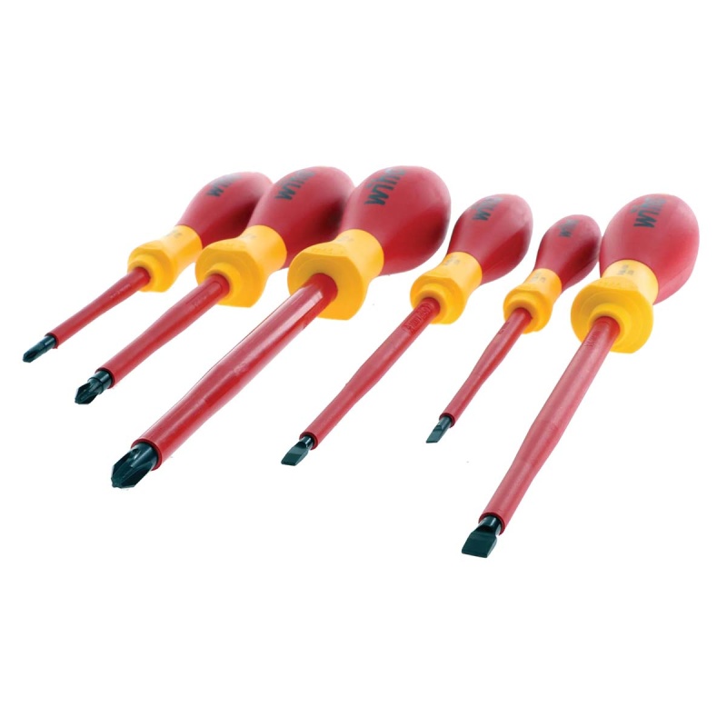 Wiha Insulated Softfinish Slotted And Phillips Screwdriver Set (6 Piece Set)