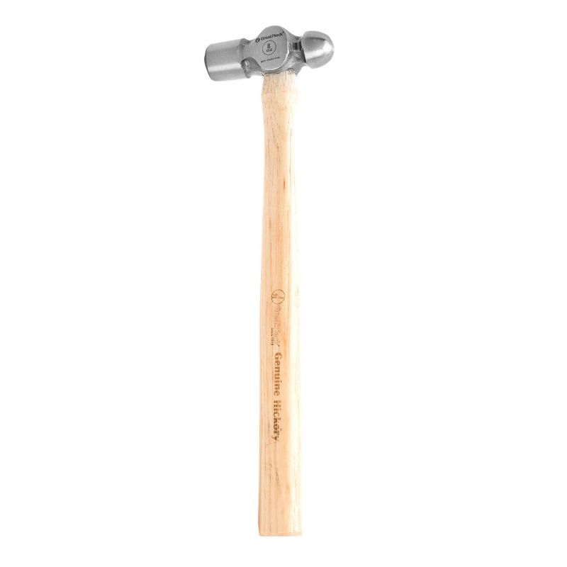 Greatneck 8 Oz. Ball Peen Hammer With Hickory Handle