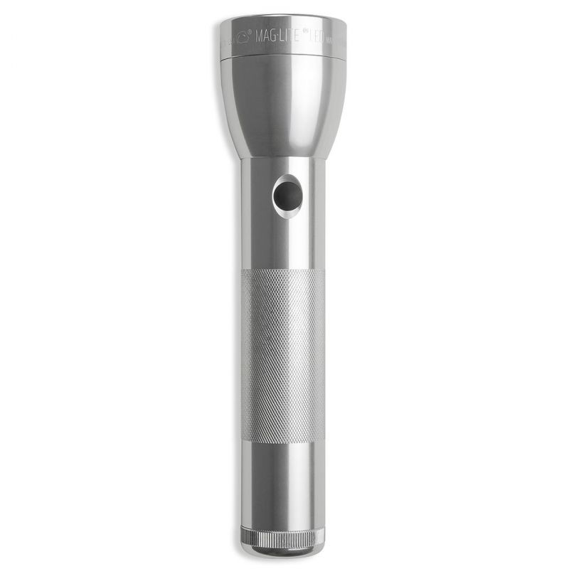 Maglite Led 2-Cell D Flashlight, Silver, Gift Box