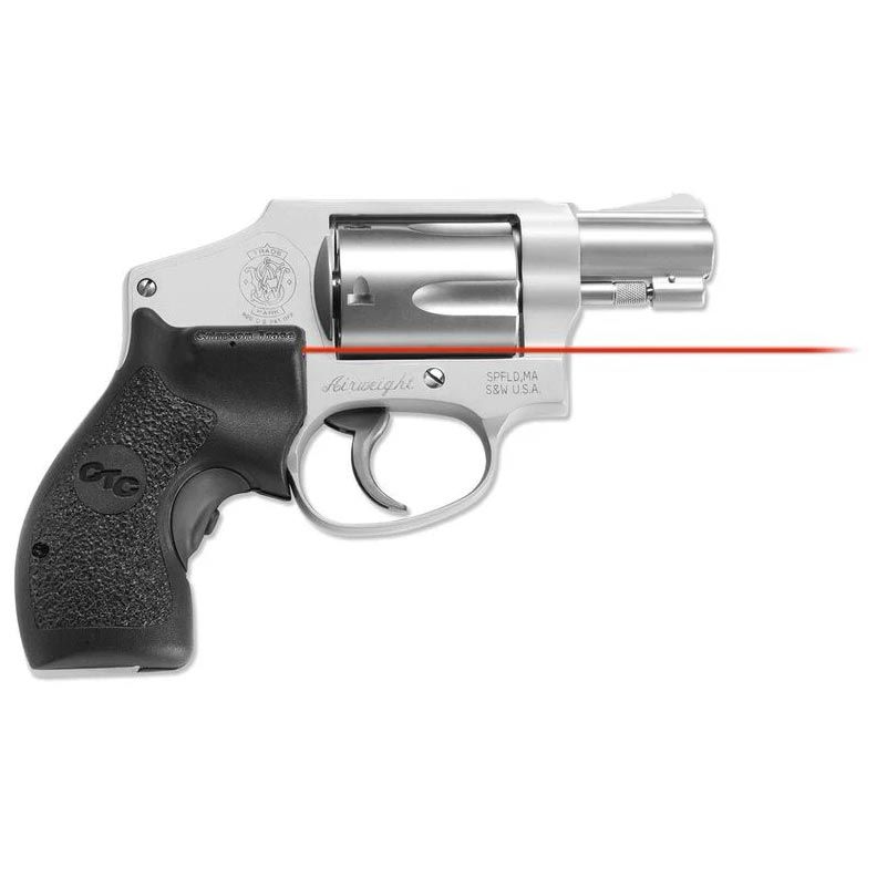 Crimson Trace Lasergrips For Smith & Wesson J-Frames (Round Butt), Red Laser