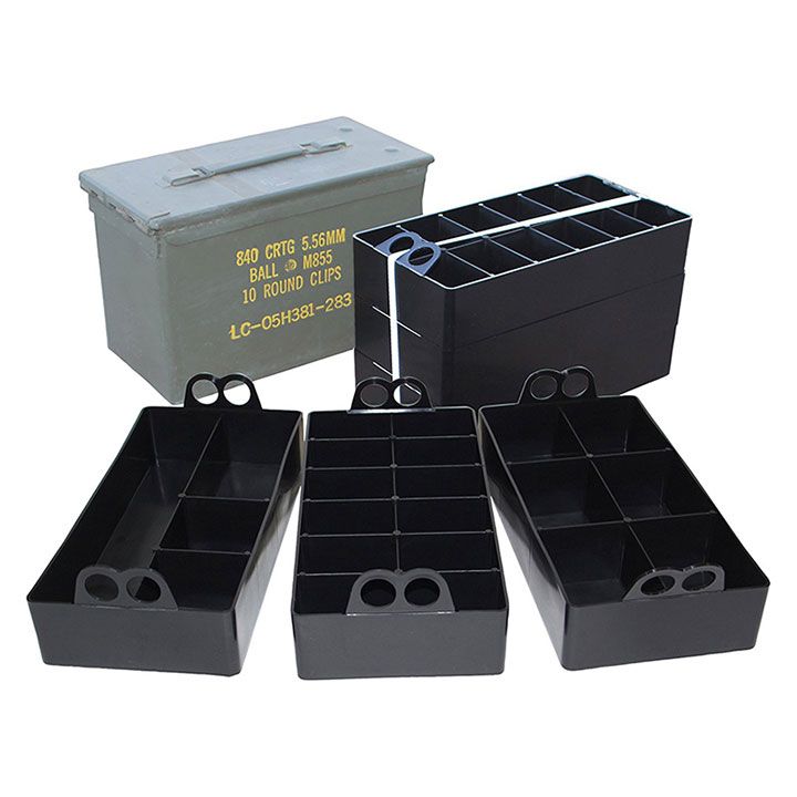 Mtm Ammo Can Organizer Insert – 3-Pack (22 Compartments)