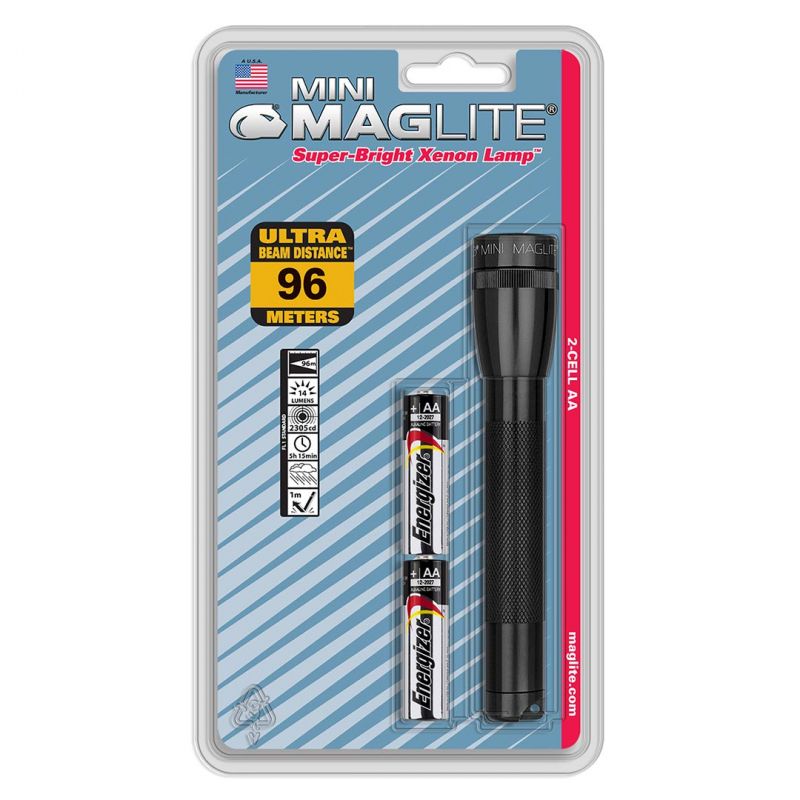 Maglite Xenon 2-Cell Aa Flashlight, Black