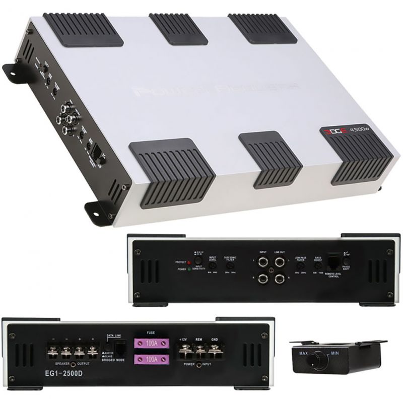 Power Acoustik Monoblock Amplifier, 2250W Rms/4500W Max