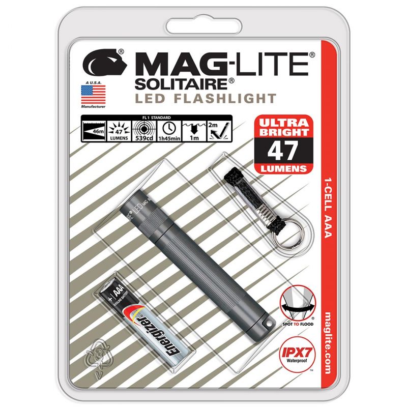 Maglite Led 1-Cell Aaa Flashlight, Gray